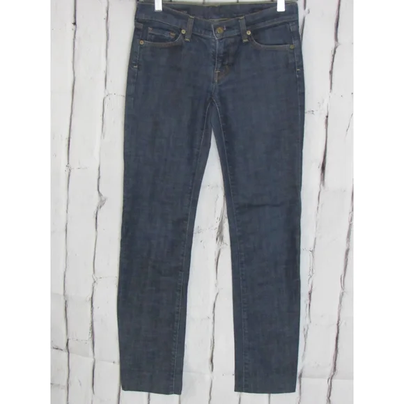 citizens of humanity women jeans size 27 blue low waist bootcut kelly stretch - Picture 1 of 5